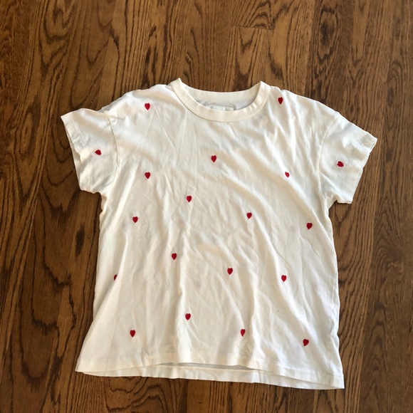 THE GREAT. Tops - THE GREAT HEART TSHIRT
